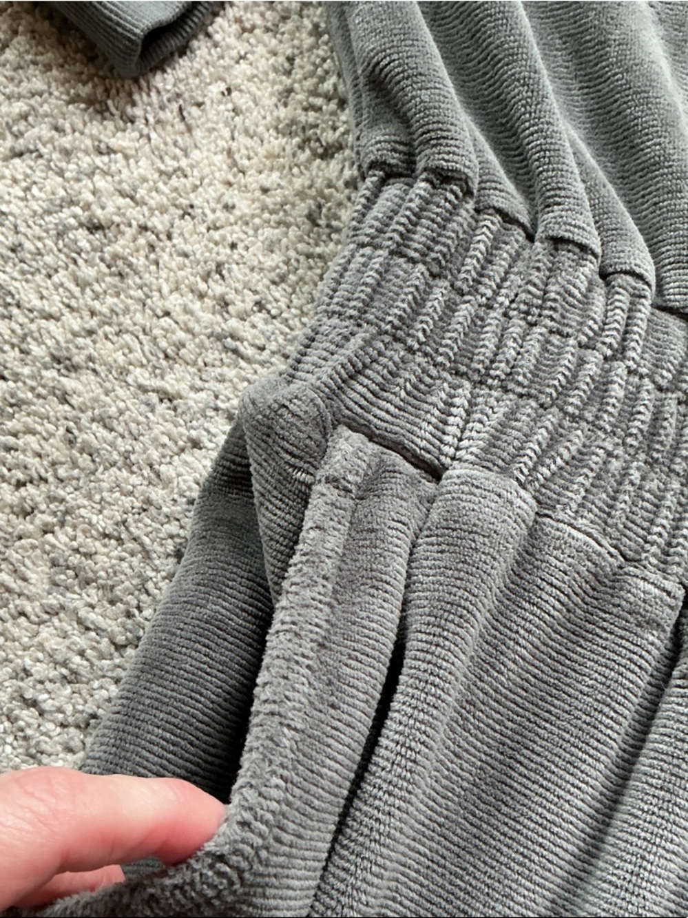New FP Movement by Free People Training Day Velour Jumpsuit ~ Charcoal Gray - Picture 10 of 14